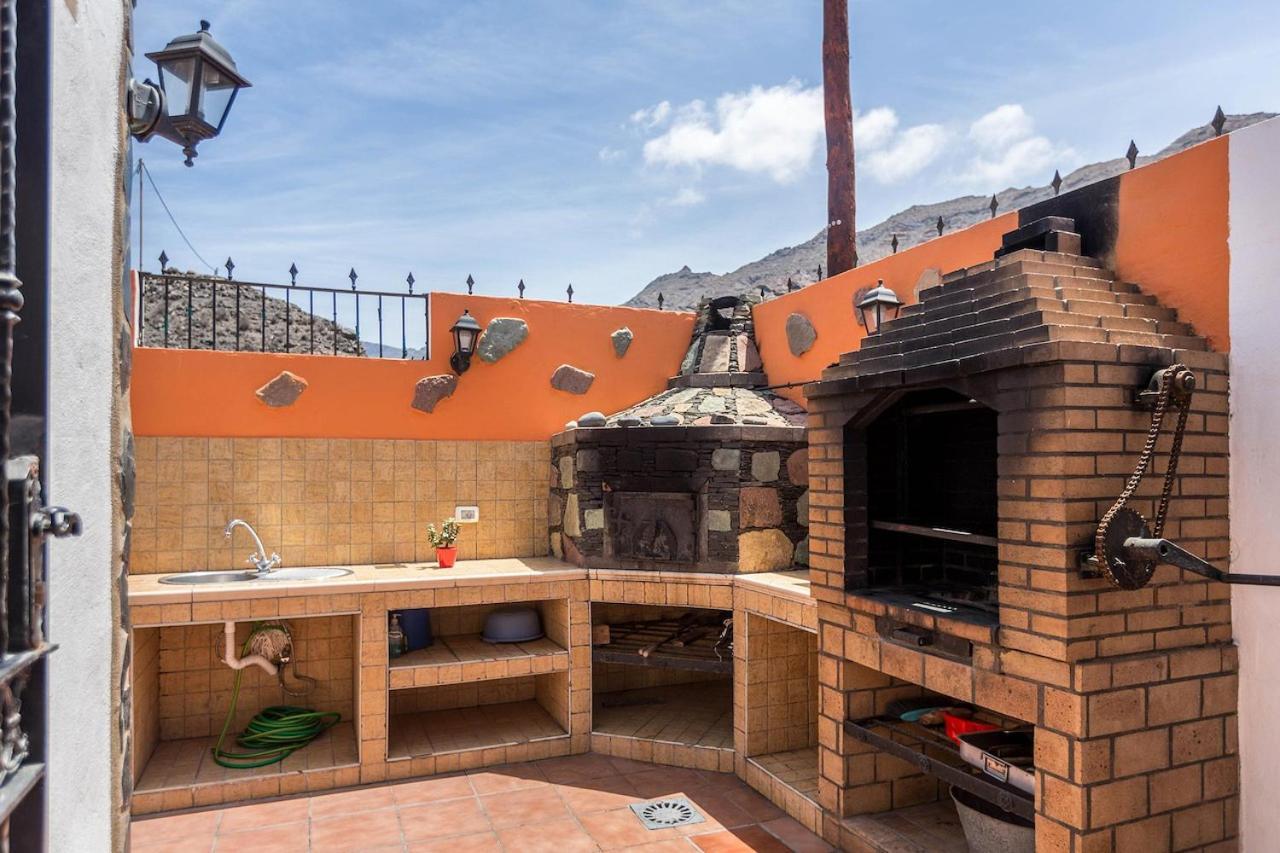 Villa Casa costera playa de Tasarte San Nicolás Exterior foto